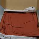 Bambaw 100% Viscose Derived from Bamboo Sheets King Size Set  4pcs Super Soft & Cooling Sheets, Luxury Sheet Set King Deep Pocket, Fits Up to 16'' Mattresses with Elastic Corner Straps (Terracotta)