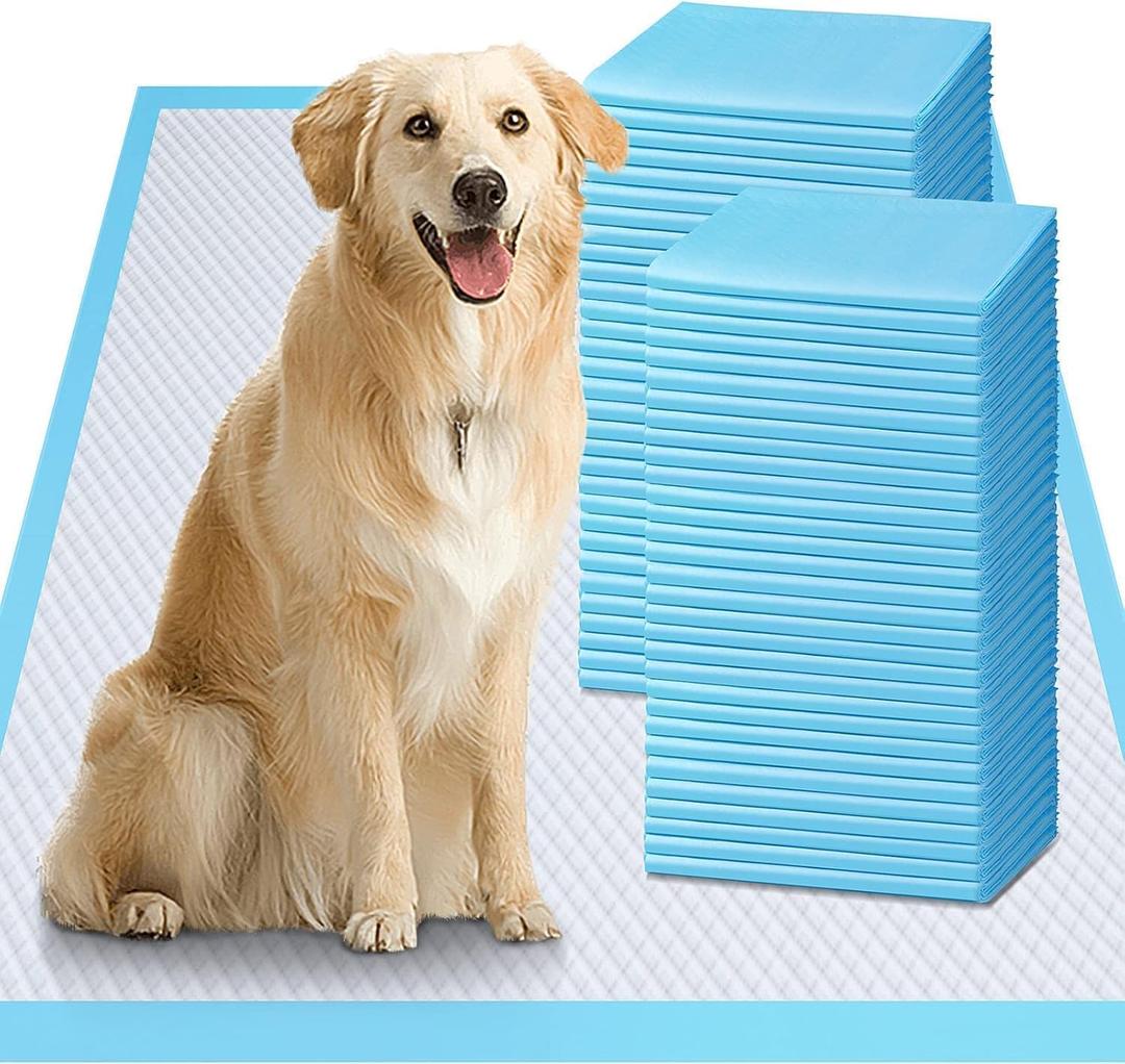 Gimars Thicker Heavy Absorbency Pet Training Puppy Pads 28"x34"- Extra Large Disposable Polymer Quick Dry No Leaking Pee Pads for Dogs, Cats, Rabbits and Other House Training Pets, 30 Count (30 Counts XXL 28"x34")