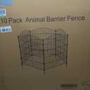 10 Panels Decorative Garden Fence - 32 in (H) x 23.6 ft (L) No Dig Dog Fence Outdoor for Yard, Rustproof Tall Garden Fencecing Panels, Animal Barrier Suitable for Yard Border, Patio, and Outdoor Use