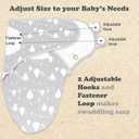Swaddles for Newborns 3-Pack Infant Swaddles 3-6 Months Adjustable Swaddle Sleep Sack Soft Organic Cotton Baby Wrap for Safe & Cozy Sleep (White Grey)