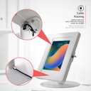 Premium iPad Retail POS Stand CTA Upscale Tablet Kiosk Stand with 360 Degree Rotation & Locking for Retail, Restaurants & More for Surface Pro 3-8th Gen, iPad Pro 12.9" & More White (PAD-HSKSWL)