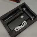 Mini Ultra-Slim Electric Compressed Air Duster 150,000RPM Super Power, Rechargeable Cordless Air Duster, Powerful Airflow for Computer, Keyboard, Outdoor, House and Car, Black