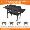 Back Hinged Lid with Handle for Blackstone and Other Brand 36" Griddles, Griddle Accessories Hard Cover Hood for Blackstone 36" Griddle 1825 1818 1836 1899 1863 1866 2122 1923 1565 1554 1560 2149 1841