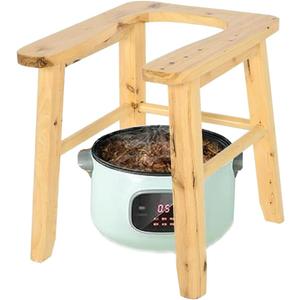 Wooden U-Shape Yoni Steam Seat,Wooden Steaming Seat with Four Legs,Yoni Steamer Chair,Yoni Steamer Seat for Toilet,Steaming Chair V Steam at Home Kit 13.4x11.8x15.7LxWxH(No Steamer)