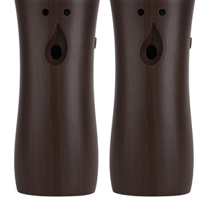 Automatic Air Freshener Spray Dispenser (2pack), Wall Mounted or Freestanding Sprayer Holder, Multiple Time Settings, Commercial and Home Use in Bathrooms, Offices, Living Rooms, etc (Wood, 1121)