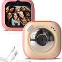 Upgrade Kids Selfie Camera, Christmas Birthday Gifts for Girls Age 3-9, HD Digital Video Cameras for Toddler, Portable Toy for 3 4 5 6 7 8 Year Old Boy Pink