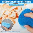 Tanlade 60 Pcs Individually Wrapped Sponges Kitchen Bulk Non Scratch Scouring Sponges for Dishes Household Cleaning Travel Apartments Hotel Car (Blue)