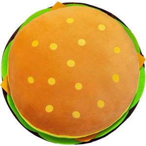 Comfy Hamburger Pillows Plush, Soft, Cuddly, and Irresistible for Family and Friends