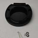 Black Toilet Seat Round 16.5 Inch, Toilet Lid Slow Close No- Noise Quiet Close, Easy Installation & Stay Clean, PP Material Safe, Black