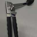 Commercial Can Opener, UHIYEE Hand Crank Can Opener Manual Heavy Duty with Comfortable Extra-long Handles, Oversized Knob, Large Handheld Can Open Easy for Big Cans, Black