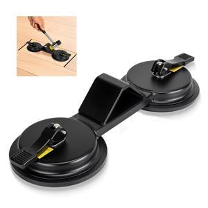 Floor Gap Fixer Tool - Heavy Duty 45 Striking Surface Floor Gap Repair Tool with Dual Enhanced Suction Cup, Plank Grabber Floors Fix Pro Made of Iron for Fixer Laminate/Vinyl Flooring Tools