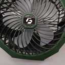 FRIZCOL 3-in-1 Camping Fan - Portable Fans Rechargeable - 24000mAh Battery Powered Fan with Light & Remote for Indoor, Outdoor, Tent, Travel, Fishing, Jobsite, Gifts for Men Dad Him - Green, Large