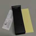 Foldable Kickdown Door Stopper Heavy Duty Tall Door Stop Kick Down Holder for Bottom of Door, Wall Protector for Gaps Under 10cm, No Bending Operation, Black (1 Pack)