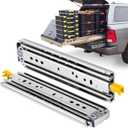 with Lock Heavy Duty Drawer Slides 12 14 16 18 20 22 24 26 28 30 32 34 36 40 44 48 52 56 60 Inch 500 Lbs Side Mount Full Extension Ball Bearing Rails Rail Tool Box Runner-W:76mm, 14 Inch