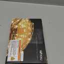 BXROIU 2 x Fairy Lights Battery Operated, Silver Wire Chains 8 Mode 16Ft/ 5Meter 50 LEDs Timer String Lights with Remote Control for Bedroom Christmas Party Wedding Decoration(Warm White)