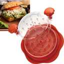 Chicken grinder,Chicken Shredder Large Chicken Breast Shredder Tool Twist, Visible Meat Shredder Machine, Anti-Slip Strip, Ergonomic Handle, BPA Free, gifts for women（Elegant Orange）9.92 x 9.8 x 2.24 inches