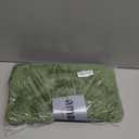 BEQHAUSE-Bathroom-Rugs-Non-Slip-Bath Mats for Bathroom Soft and Absorbent Polyester Bath Mat Machine Washable Quick Dry Shaggy Shower Mat for Bathrooms, Bathtub and Sink,16"x24",Green