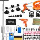 VEVOR 117 PCS Dent Removal Kit, Paintless Dent Repair Kit with Golden Lifter, Bridge Puller, Slide Hammer T-bar Dent Puller, Suction Cup Dent Puller for Auto Body Dents, Hail Damage, Door Ding