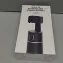 Auto Face Tracking Phone Holder, No App Required, 360 Rotation Face Body Phone Tracking Tripod Smart Shooting Camera Mount for Live Vlog Streaming Video, Rechargeable Battery-Black