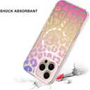 SAKUULO Magnetic for iPhone 16 Pro Max Case Colourful Leopard Print Pattern [Compatible with MagSafe] [with Screen Protector] Wireless Charge Strengthen Protection Cover, Colourful Leopard (6.9")