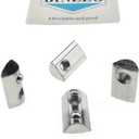 4040 Series M6 T Slot Nuts Roll-in Spring Ball Loaded Elastic Nuts 15 Pack Carbon Steel for 4040 Series Aluminum Extrusion Profile Rail with 8mm Slot for 3D Printer