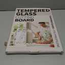 2-in-1Tempered Glass Cutting Board for Kitchen Standable Tempered Glass for Kitchen Counter + Food-Grade PP | Built-in Knife Sharpener & Anti-Spill Groove | Non-Slip, Easy to Clean 1712