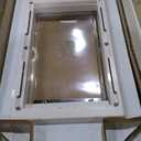 Ideal Pet Products Aluminum Pet Patio Door, Adjustable Height 77-5/8" to 80-3/8", 7" x 11-1/4" Flap Size, White