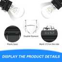 10 PCS Automotive Brake Light Bulb, 3157 12V 21/5W Vehicle Turn Signal Light, Lighting Bulbs Accessory, Universal for Most Cars (White)