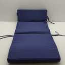 Favoyard Outdoor Chair Cushion 21 x 20 x 2 Inch Waterproof & Color Fade Resistant High Back Patio Furniture Cushion Replacement with Removable Cover, Ties and Hidden Zipper for Outdoor Dining Chairs