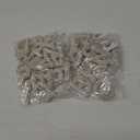 Morcheiong 52Pcs Pearl Rhinestone Letter Patches Self Adhesive A-Z, Stick on Pearl Letter Patches for Clothes, Fabric, Backpack (White) (52Pcs 1.8")