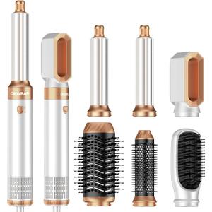 Hair Dryer Brush,6 in 1 Professional Hot Air Styler,Powerful Air Curling Wrap Styler,Negative Ionic Hair Dryer Fast Drying, Multi Hair Stylerfor Curling Volumizing Straightening Styling