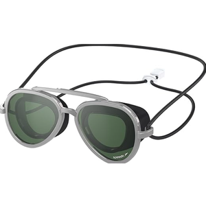 Speedo Kids' Swim Goggles Sunny G Ages 3-8 (Mariner Silver/Emerald/Silver )