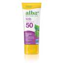 Alba Botanica Kids Sunscreen for Face and Body, Tropical Fruit Sunscreen Lotion for Kids, Broad Spectrum SPF 50, Water Resistant and Hypoallergenic, 3 fl. oz. Bottle