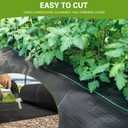 4FT x 100FT Weed Barrier Landscape Fabric Heavy Duty, 3.2oz Gardening Weed Control Mat, Ground Cover Weed Block Gardening Mat, Woven Garden Cloth for Underlayment, Commercial Driveway Fabric