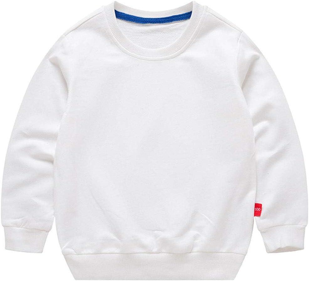 PTPuke Toddler Boys Girls Solid Cotton Thin Sweatshirt Long Sleeve top T-Shirts, Size 80 Kids