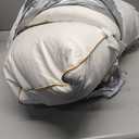 puredown Goose Feathers and Down Pillows, Premium Medium to Firm Bed Pillows for Sleeping, Luxury Pillows with 100% Cotton Cover, 2 Pack, Queen Size, 20x30 Inches (Brown)