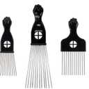 3 Pcs Hair Pick Comb for Curly Hair
