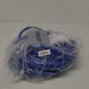 PVC Garden Hose 1/2 Inch, Flexible Water Hose with Male and Female Fittings, No Leaking, Heavy Duty, for Household, Outdoors, Lawns, Patio (100 FT, Blue, Plastic Fittings)