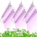 Grow Light for Indoor Plants, 4ft T8, 270W (6 x 45W), Super Bright Full Spectrum Sunlight LED Grow Lights, 6-Pack