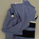 DENTRUN Greyhound Dog Sweater Medium with Detachable Hood - Warm Winter Knit Hoodie for Long Neck Dogs, Turtleneck Cold Weather Clothes with Leash Hole for Whippet, Saluki, Afghan Hound, Borzoi (Blue)