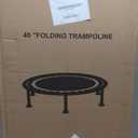 ZCMHAXJ Foldable Mini Trampoline, 36"/40"/48" Rebounder Trampoline for Adults & Kids, 440lbs Capacity Indoor Fitness Workout Exercise Equipment
