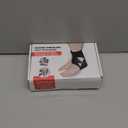 DeMoce Cordless Ankle Massager with Heat, Wearable Ankle Heating Wrap for Foot & Ankle Pain Relief, 6 Heat Levels, 3 Vibration Modes, Timer & Auto Shut Off, Single One, Black