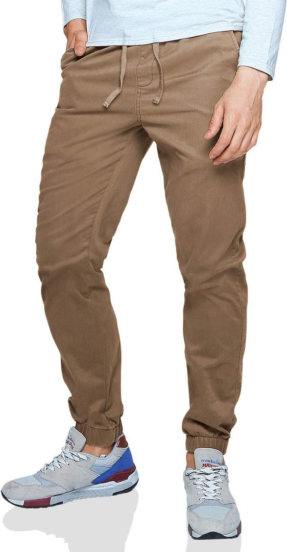 Match Men's Chino Jogger Pants (30, 6535 Khaki)