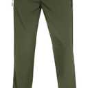 Forik Men's Lightweight Hiking Pants Quick Dry Waterproof Joggers Athletic Workout Sweatpants with Zipper Pockets