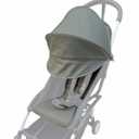 Stroller Replacement Set Compatible with Babyzen YOYO/YOYO+/ YOYO2/Stokke YOYO3, 6+ Color Pack, Thickened Seat Cushion and Extendable Canopy, Water-Repellent Breathable Fabric (Olive)