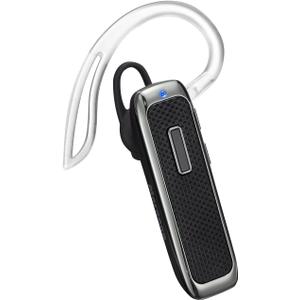 Bluetooth Headset, Hands-Free Wreless Bluetooth Earpiece with 18 Hours Playtime and Noise Cancelling Mic for iPhone Samsung Android Cell Phone Truck Driver - Black