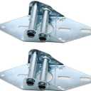2 Packs Garage Door Hinges #3 with Galvanized Finish - Heavy Duty 14 Gauge Steel, Suitable for Residential/Light Commercial Garage Door Replacement