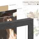 PEALSN Solid Wood 24x36 Poster Frame, Black Poster Frames 24 x 36 inches for Wall Mounting Display, 1 Pack