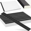 Estune 500 Pcs Blueprint Binding Strips Blank Binding Strips for Blueprint Construction Paper Poster Plans Drawings Arts (3" X 24",Black)