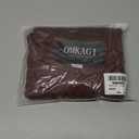 OMKAGI Women Long Sleeve Shirts Cotton Ribbed Fitted Basic Tops Crewneck Y2K Top, Extra Small  Red